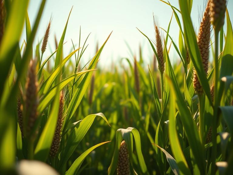 Green maize field